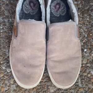 Olukai Pehuea Heu Women's Slip On Comfort Shoes Sneakers Taupe